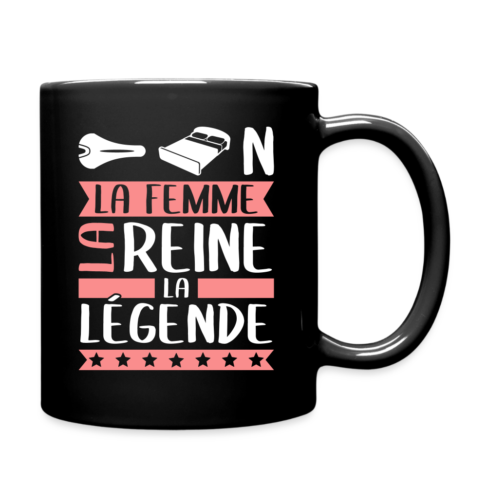 Mug uni Céline rébus – La femme, la reine, la légende - noir