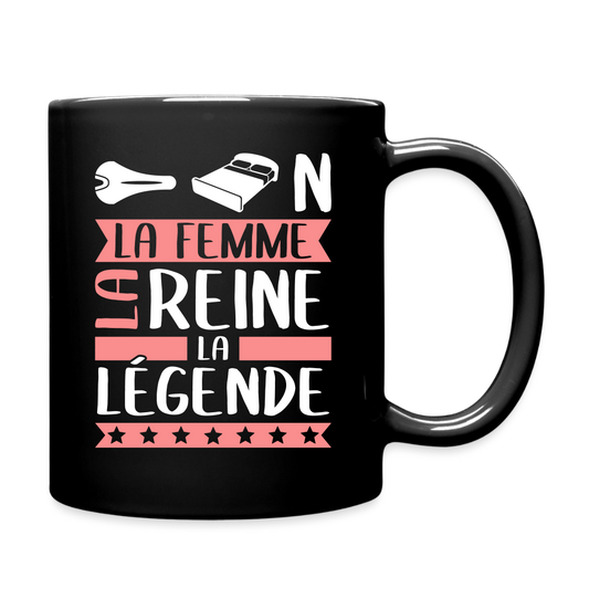 Mug uni Céline rébus – La femme, la reine, la légende - noir