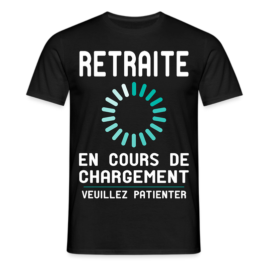 T-shirt Homme -  Retraite en cours de chargement - noir