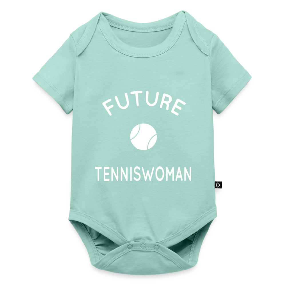Body Bébé bio manches courtes - Future tenniswoman - menthe 