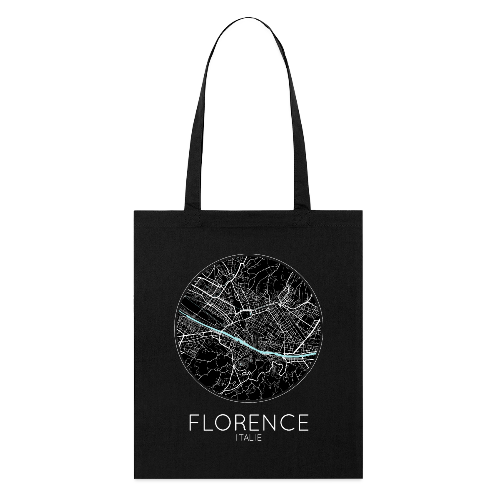 Tote Bag Florence Bio – Plan de Florence - noir