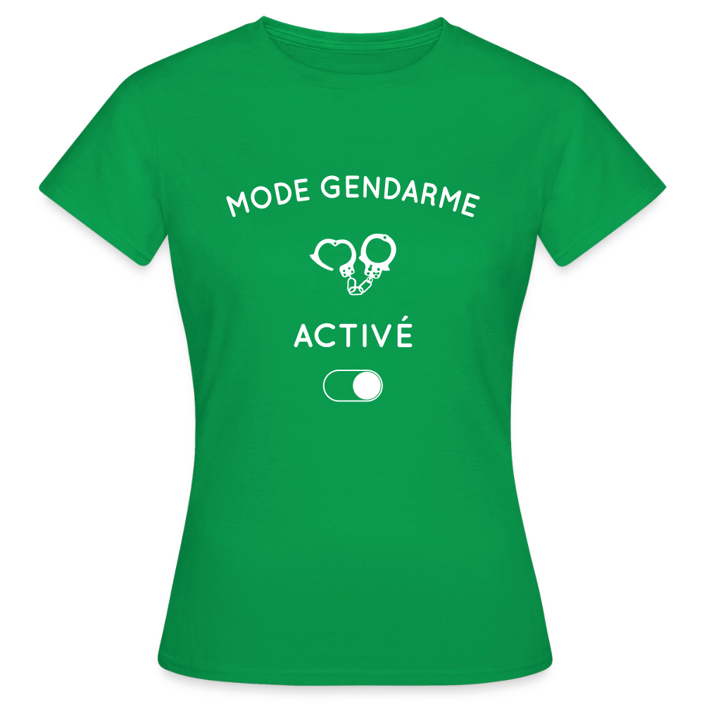 T-shirt Femme - Mode gendarme activé - vert