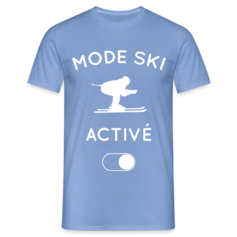 T-shirt Homme - Mode ski activé - carolina blue