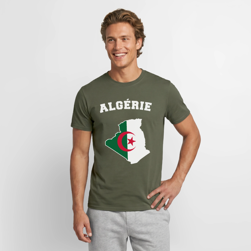 T-shirt Homme - Algérie - vert militaire