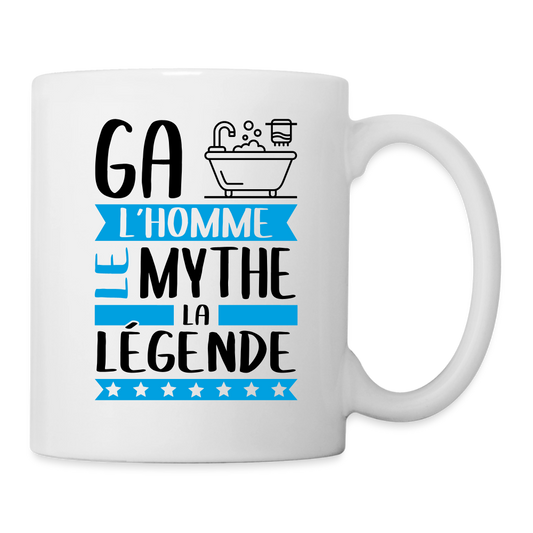 Mug blanc Gabin en rébus – L’homme, le mythe, la légende - blanc