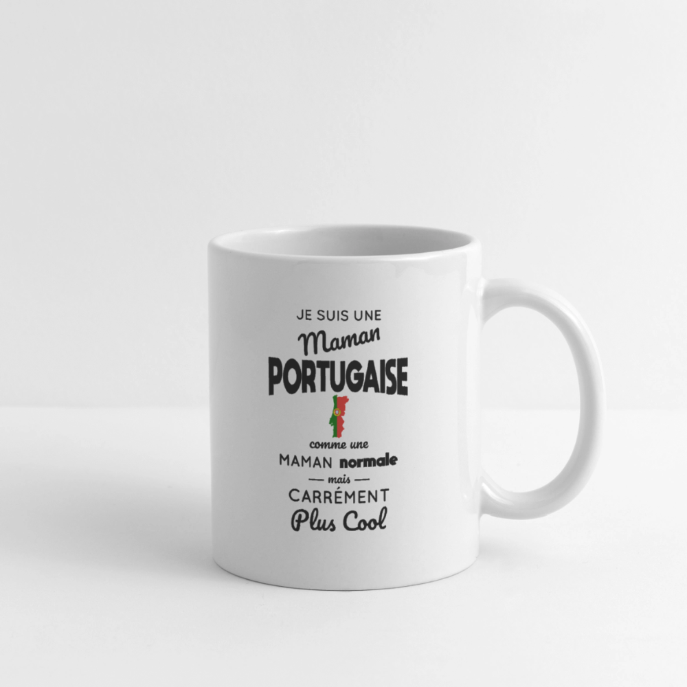 Mug blanc - Maman Portugaise plus cool - blanc