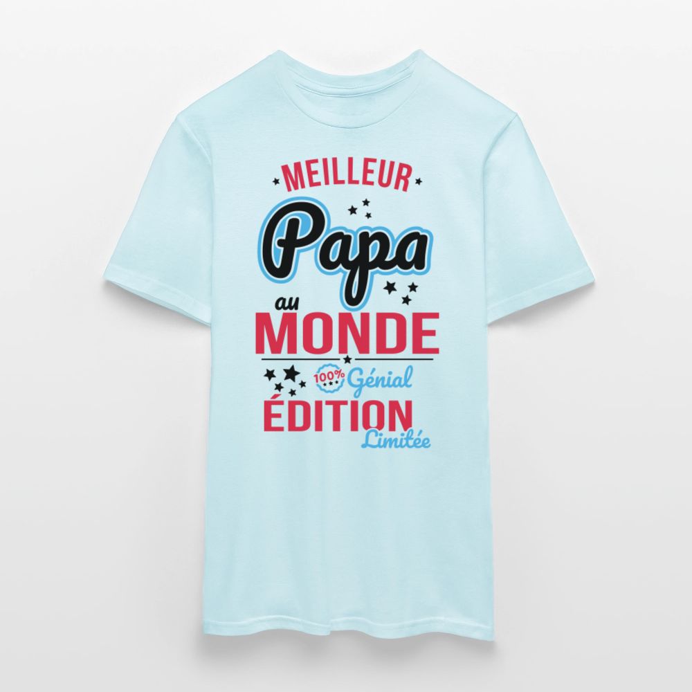 T-shirt Homme - Meilleur Papa au monde - ciel