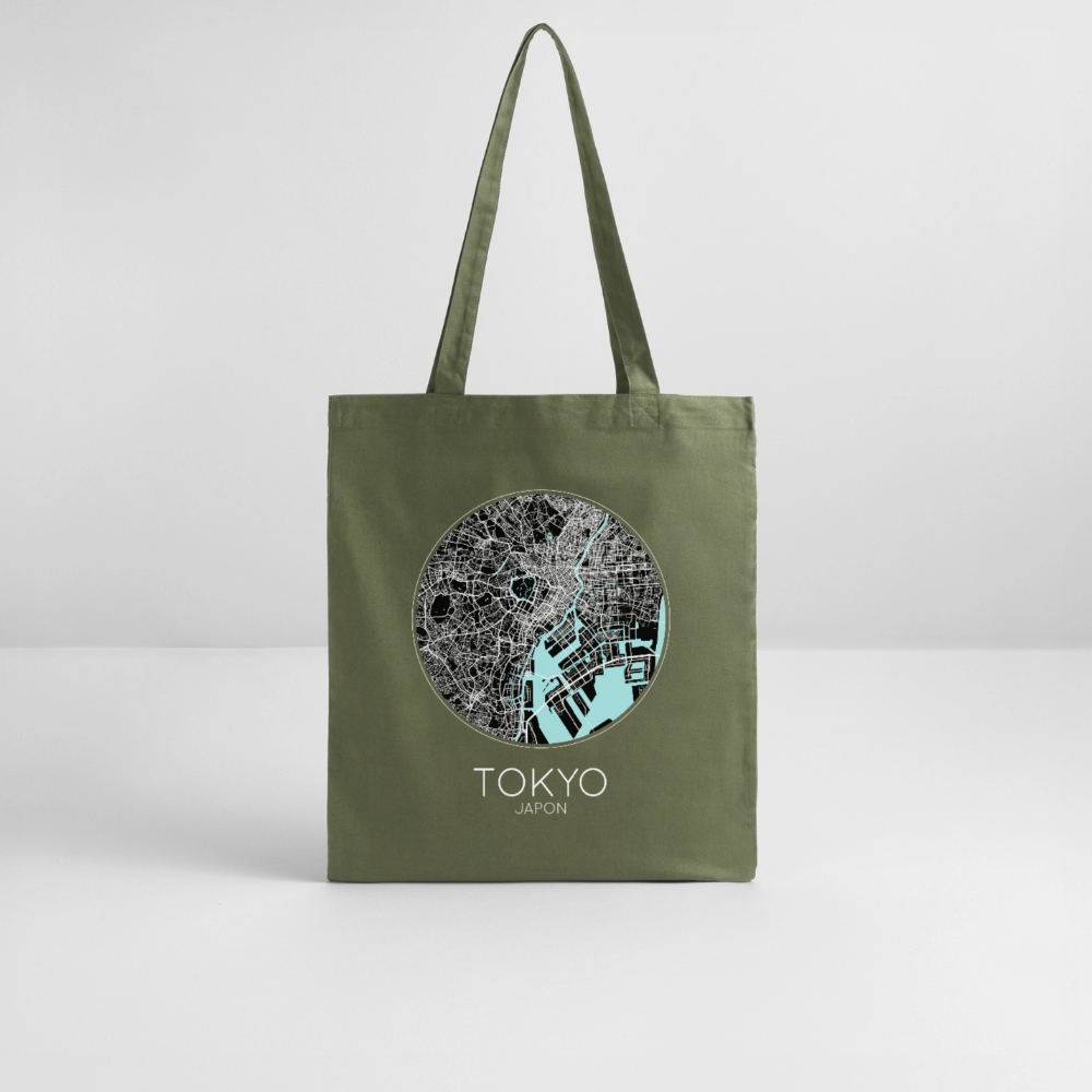 Tote Bag Tokyo Bio – Plan de Tokyo - kaki