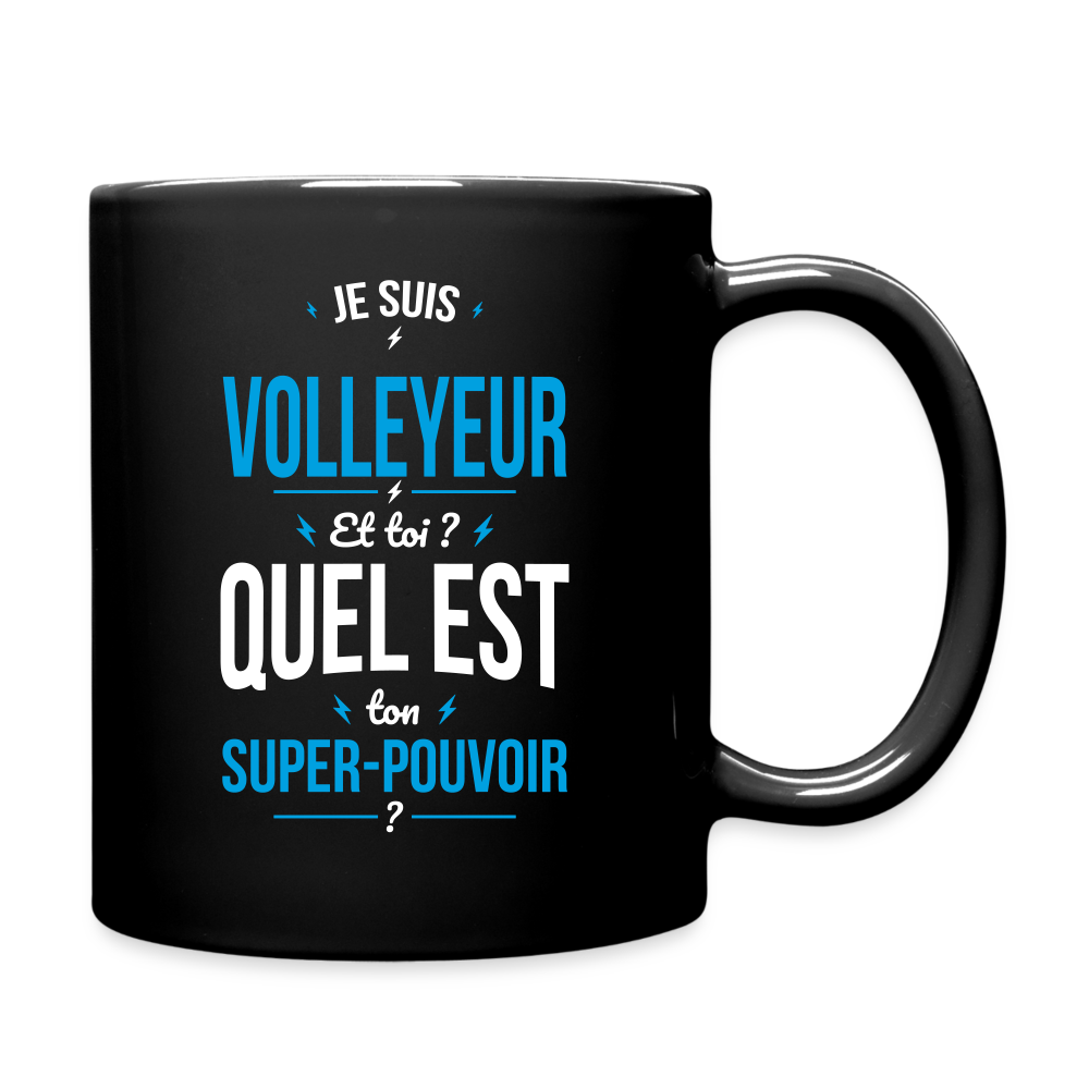 Mug uni - Je suis volleyeur - Super-pouvoir - noir