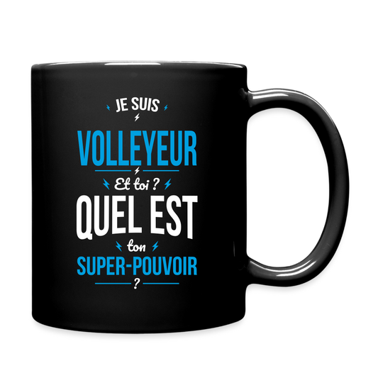 Mug uni - Je suis volleyeur - Super-pouvoir - noir