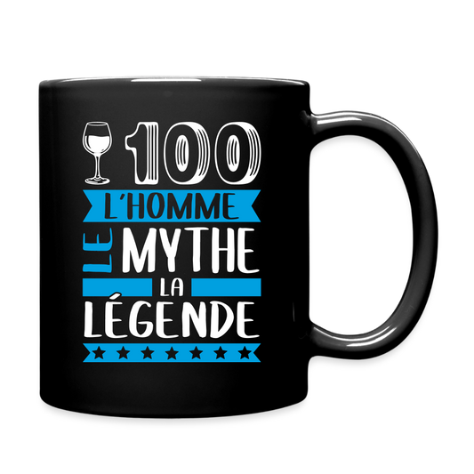 Mug uni Vincent rébus – L’homme, le mythe, la légende - noir
