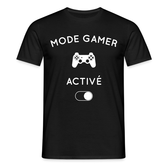 T-shirt Homme - Mode gamer activé - noir