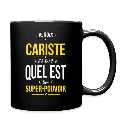 Mug uni - Je suis cariste - Super-pouvoir - noir