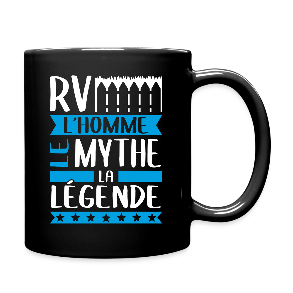 Mug uni Hervé rébus – L’homme, le mythe, la légende - noir