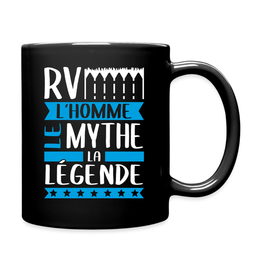 Mug uni Hervé rébus – L’homme, le mythe, la légende - noir