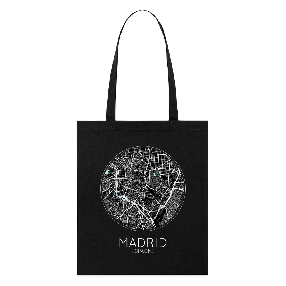 Tote Bag Madrid Bio – Plan de Madrid - noir