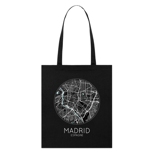 Tote Bag Madrid Bio – Plan de Madrid - noir