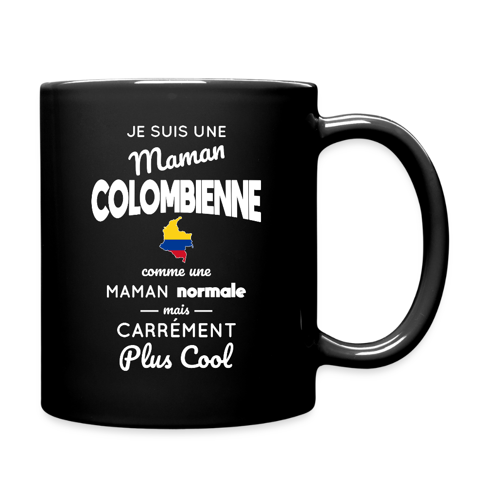 Mug uni - Maman Colombienne plus cool - noir