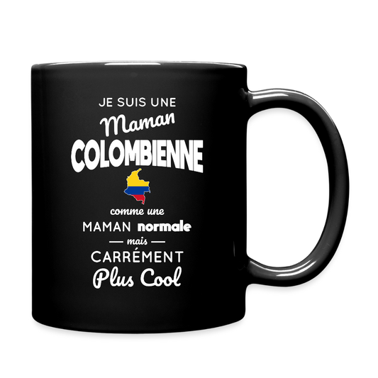 Mug uni - Maman Colombienne plus cool - noir