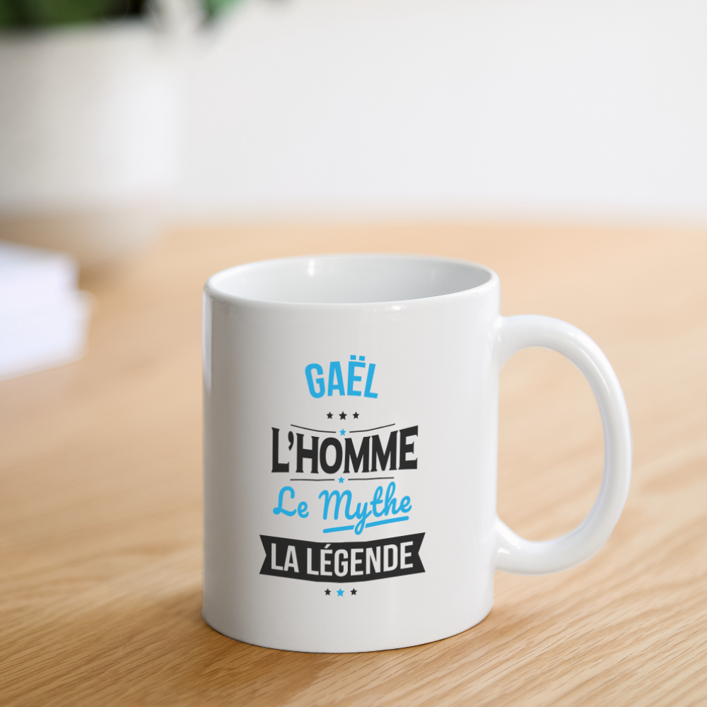 Mug blanc - Gaël - l'Homme - le Mythe - la Légende - blanc