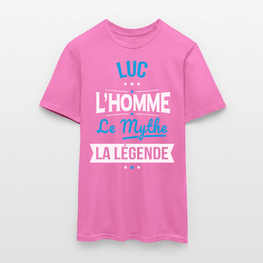 T-shirt Homme - Luc - l'Homme - le Mythe - la Légende - rose