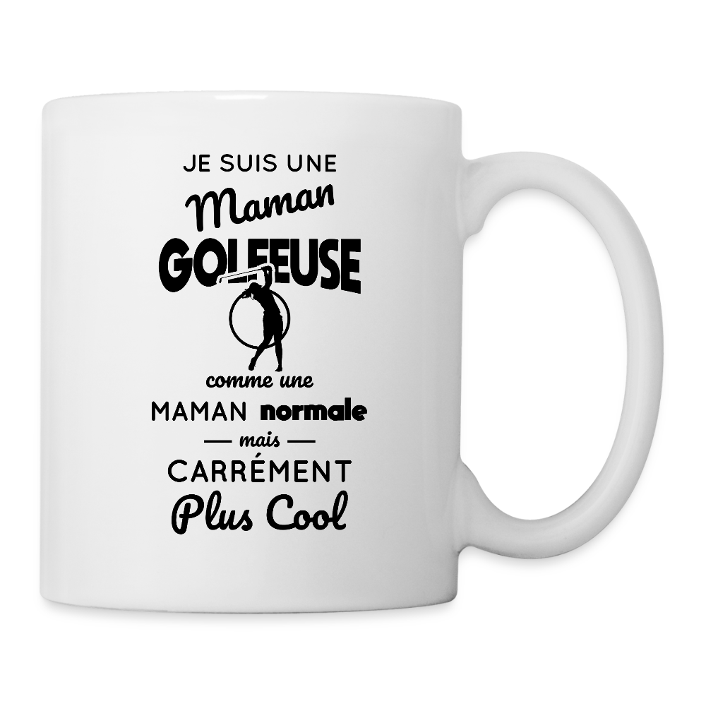 Mug blanc - Maman golfeuse plus cool - blanc