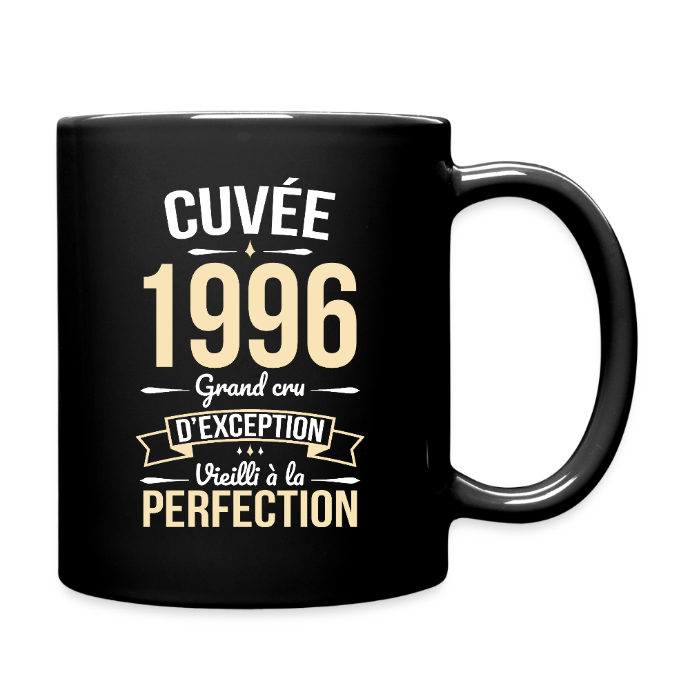 Mug anniversaire homme 30 ans – Cuvée 1996, Grand cru d’exception - noir