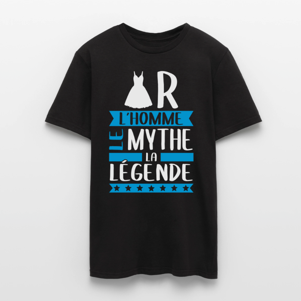 T-shirt homme Robert rébus – L’homme, le mythe, la légende - noir