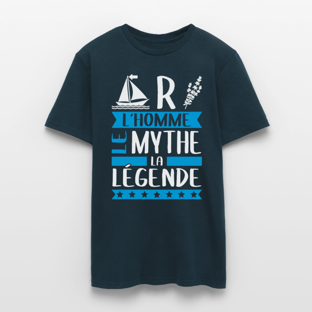T-shirt homme Martin rébus – L’homme, le mythe, la légende - marine