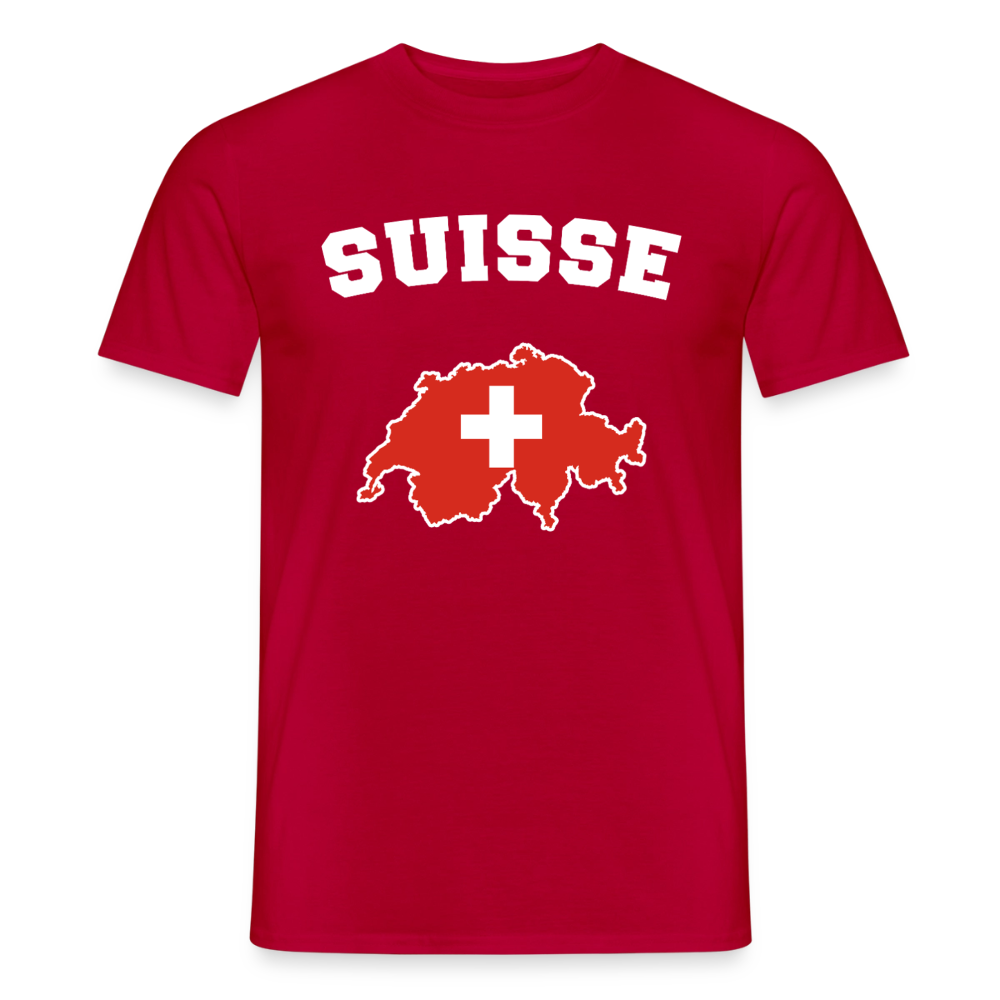T-shirt Homme - Suisse - rouge