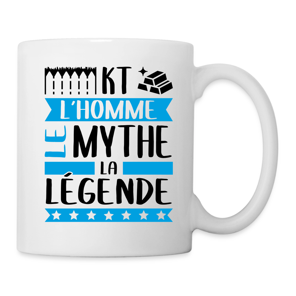 Mug blanc Hector rébus – L’homme, le mythe, la légende - blanc