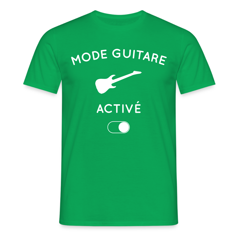 T-shirt Homme - Mode guitare activé - vert