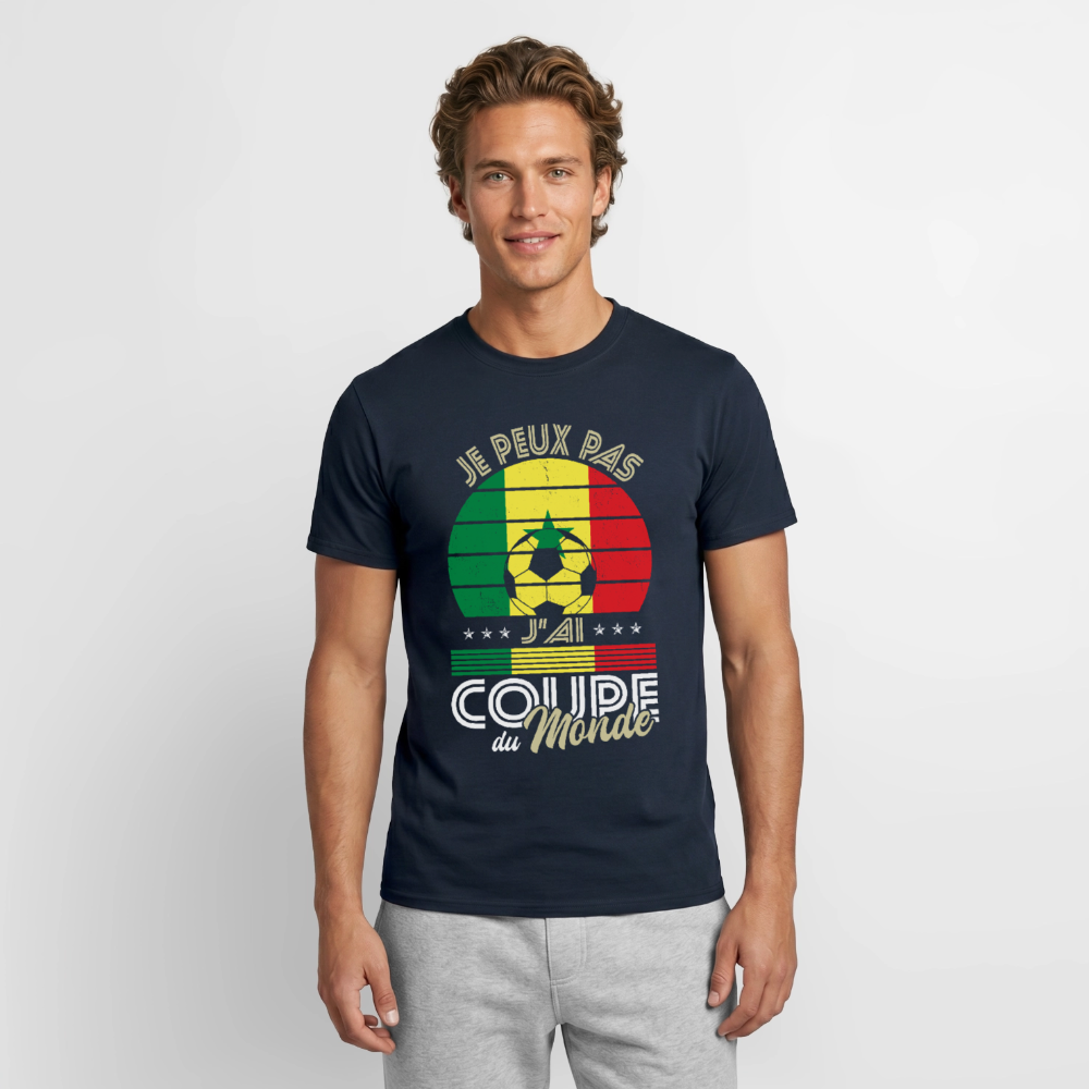 T-shirt Homme - Je peux pas j'ai Coupe du Monde - Sénégal - marine