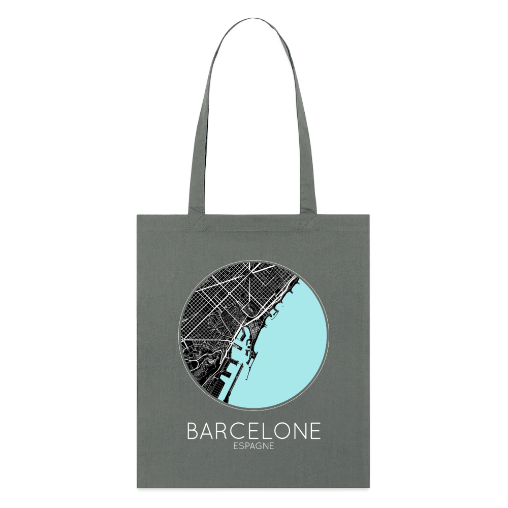 Tote Bag Barcelone Bio – Plan de Barcelone - charbon