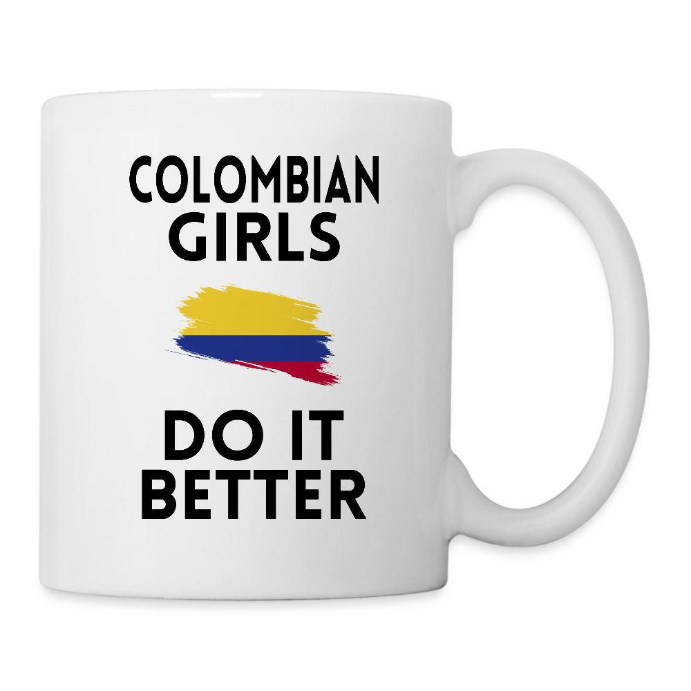 Mug blanc - Colombian Girls Do It Better - blanc