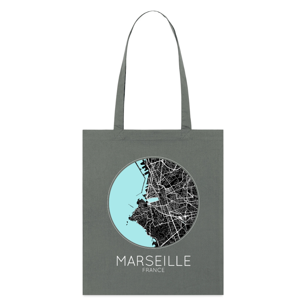 Tote Bag Marseille Bio – Plan de Marseille - charbon