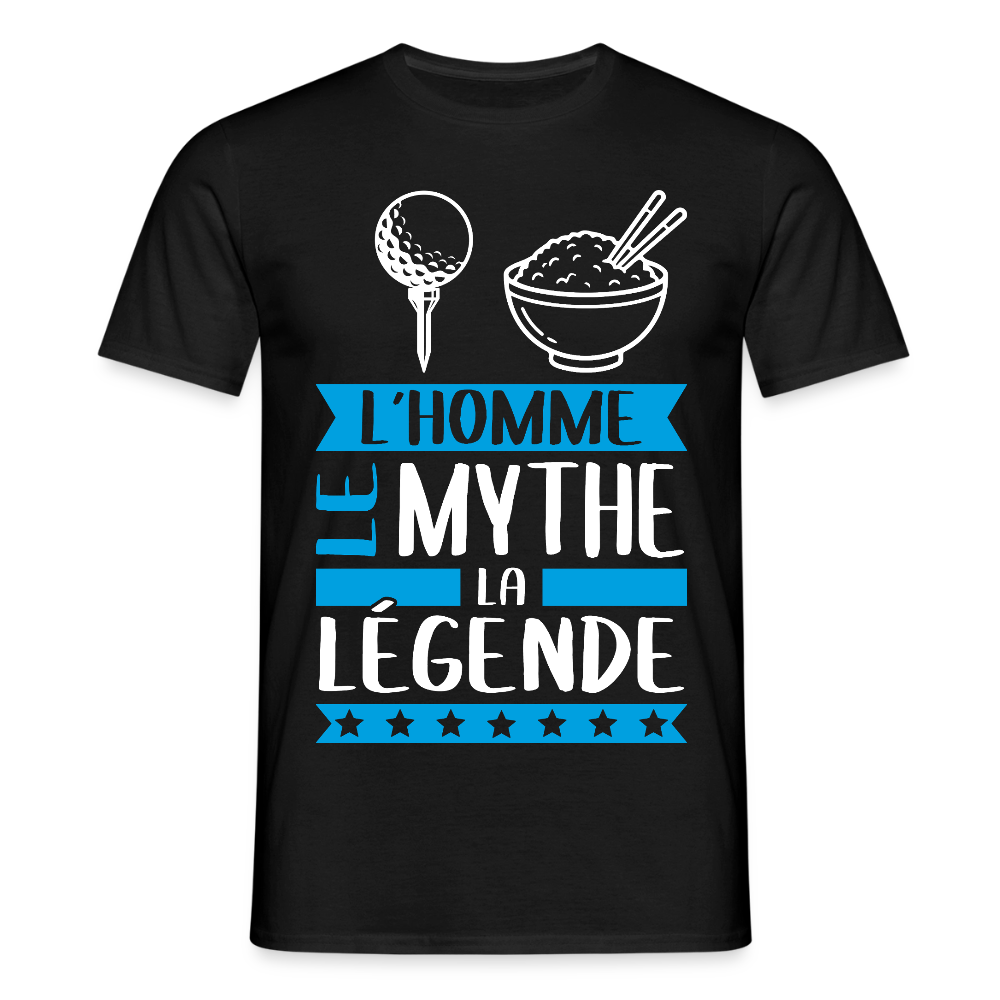 T-shirt homme Thierry rébus – L’homme, le mythe, la légende - noir