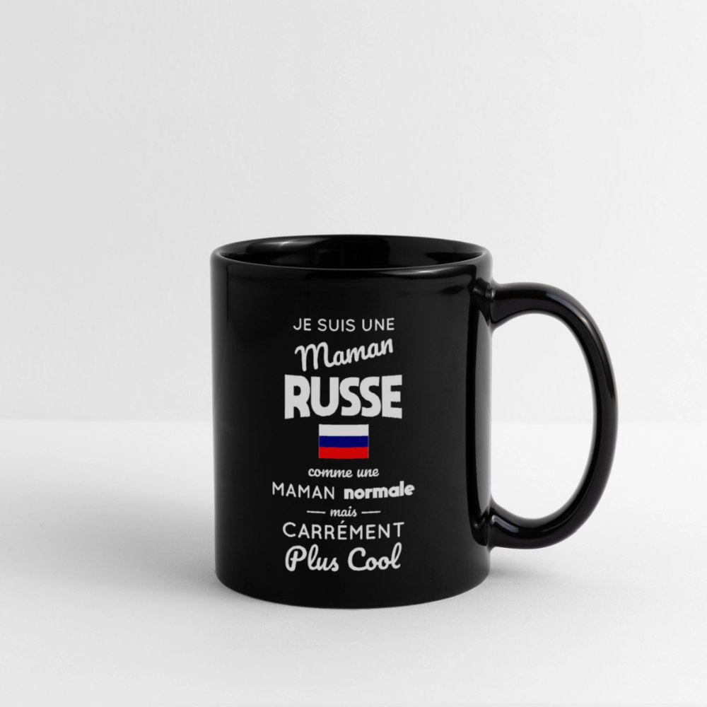 Mug uni - Maman Russe plus cool - noir