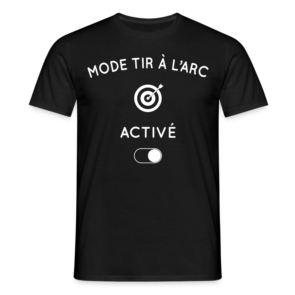 T-shirt Homme - Mode tir à l'arc activé - noir