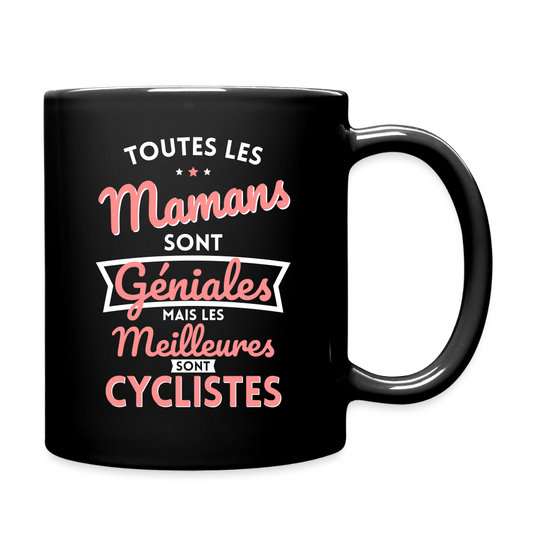 Mug uni - Mamans géniales - Les meilleures sont cyclistes - noir