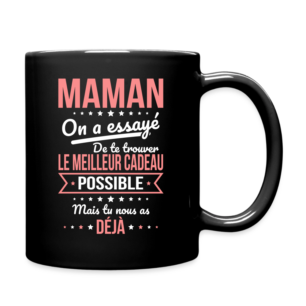 Mug uni maman cadeau humour - noir