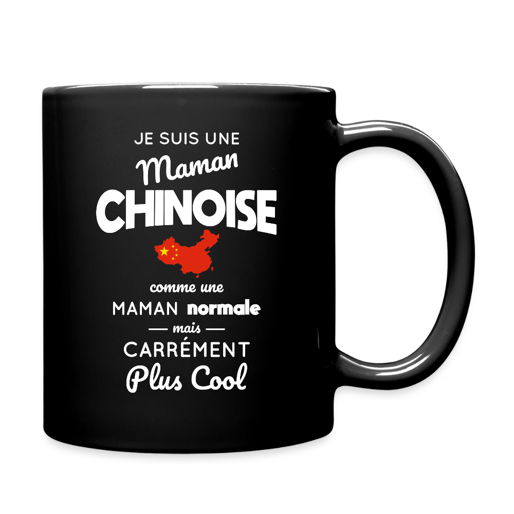 Mug uni - Maman Chinoise plus cool - noir