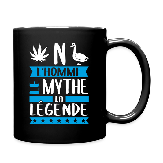 Mug uni Benoît rébus – L’homme, le mythe, la légende - noir