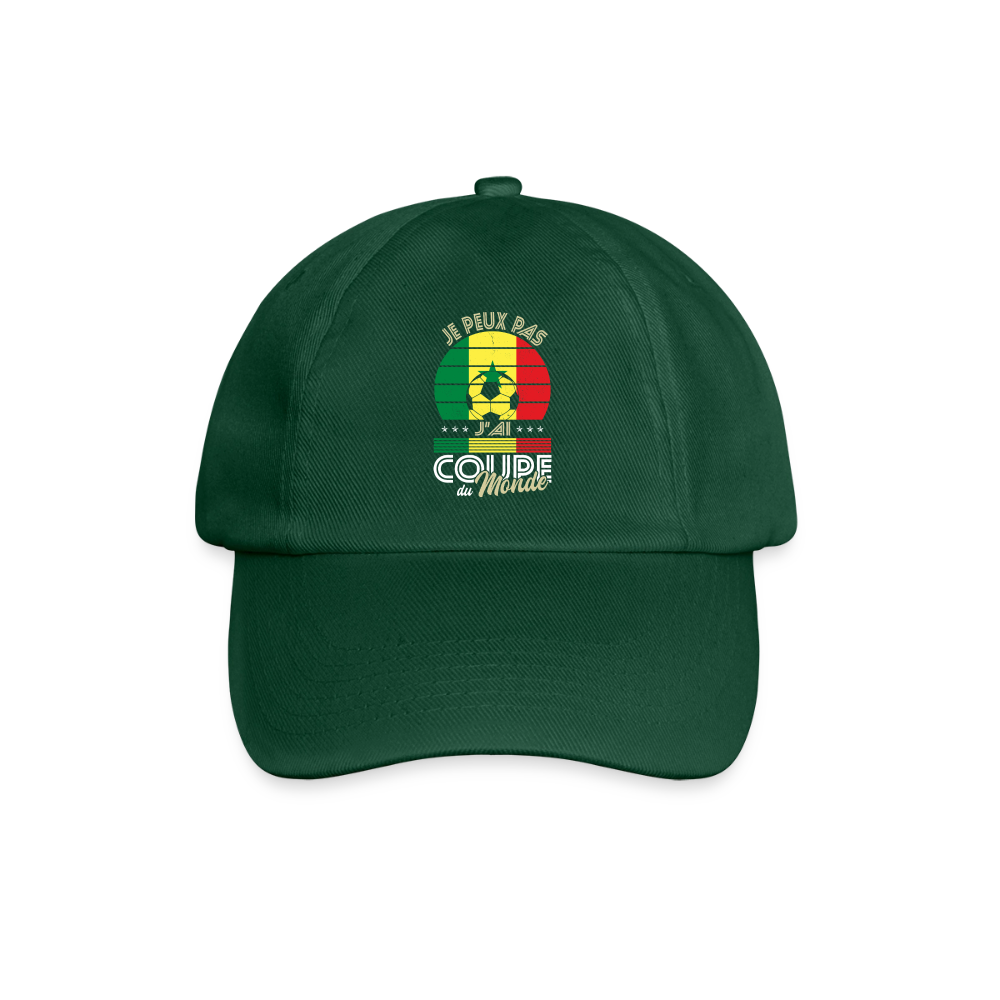 Casquette classique - Je peux pas j'ai Coupe du Monde - Sénégal - vert bouteille