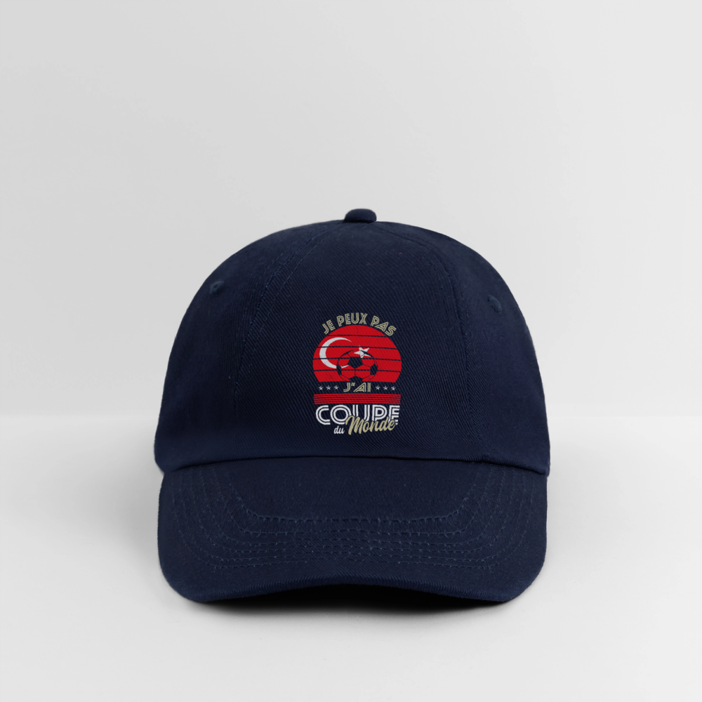 Casquette classique - Je peux pas j'ai Coupe du Monde - Turquie - bleu/bleu