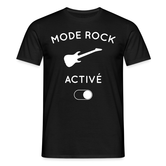 T-shirt Homme - Mode rock activé - noir