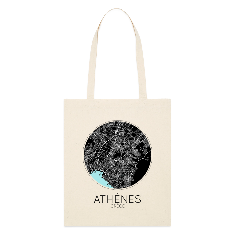 Tote Bag Athènes Bio Coloris Clair – Plan d’Athènes - écru doux