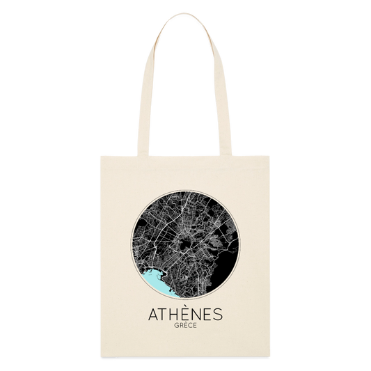 Tote Bag Athènes Bio Coloris Clair – Plan d’Athènes - écru doux
