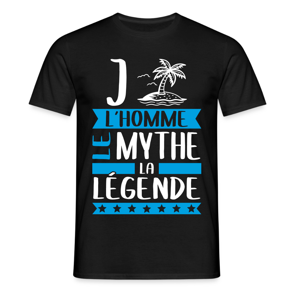 T-shirt homme Gilles rébus – L’homme, le mythe, la légende - noir