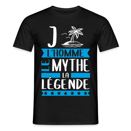 T-shirt homme Gilles rébus – L’homme, le mythe, la légende - noir